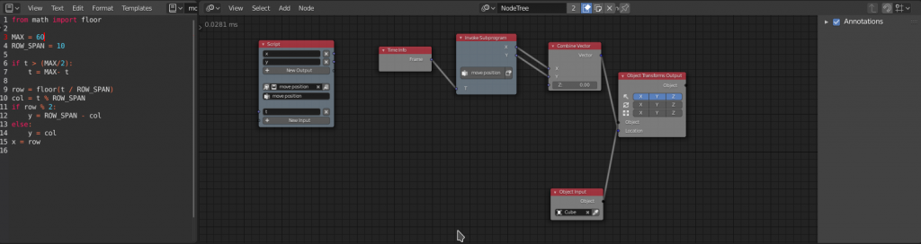 Blender Animation Nodes