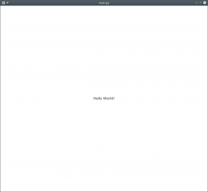 PyQt hello-world