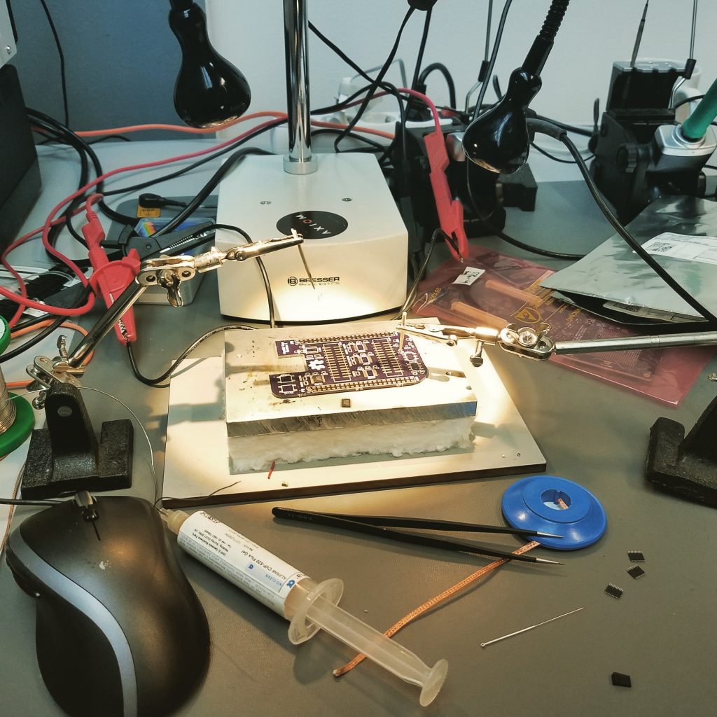 OSH Parallel Port Cape before assembly